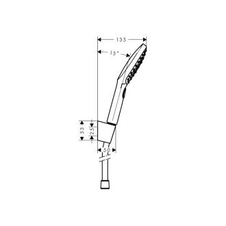 Vanový set Hansgrohe Raindance Select E bílá/chrom 26720400