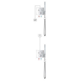 Termostat Grohe Smart Control s termostatickou baterií chrom 29120000