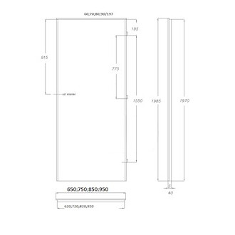 Interiérové dveře Naturel Vari pravé 70 cm borovice bílá VARI100BB70P