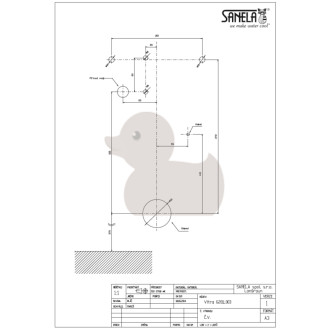 SANELA - VITRA SLP34RS pisoár s radarovým splachovačem