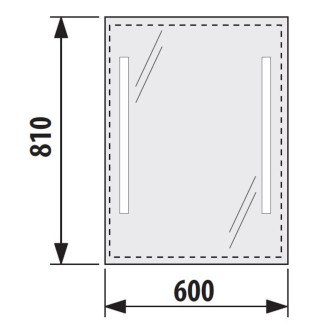 Zrcadlo s LED osvětlením Jika Clear 60x81 cm H4557251731441