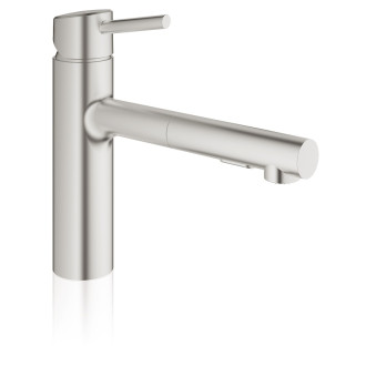 Dřezová baterie Grohe Concetto New s vytahovací sprškou supersteel 30273DC1
