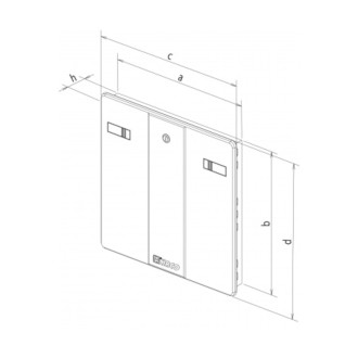 HACO Revizní dvířka 60x60 bílá RD6060B