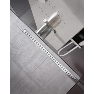 Sprchový žlab Ravak Zebra 85 cm plast šedá lesk zebra X01434