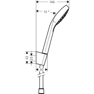 Vanový set Hansgrohe Croma Select bílá/chrom 26411400