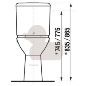 Wc kombi, pouze mísa Jika Deep zadní odpad H8236180000001
