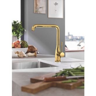 Dřezová baterie Grohe Essence New s otočným raménkem Cool Sunrise 30269GL0