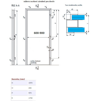 Vchodové dveře Naturel Entry levé 80 cm jilm ENTRYJ80L