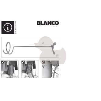 Blanco vodící tyč sprchové hadice příslušenství nerez nerez 511 920