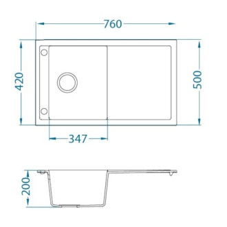 Dřez Alveus Formic 30 beton 4403081