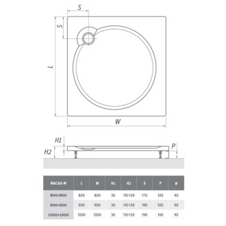 Čelní panel Roth Macao-M 80 cm akrylát 8010070