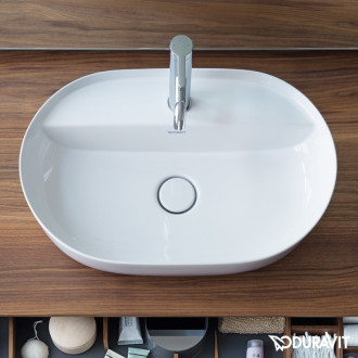 Umyvadlo na desku Duravit Luv 60x40 cm otvor pro baterii, bez přetoku 0380600000