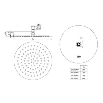 Hlavová sprcha Ideal Standard Idealrain chrom B0384MY