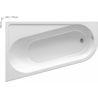 Panel k vaně Ravak Chrome 170 cm akrylát CZA4100A00