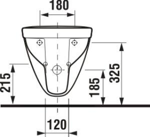 JIKA Lyra plus bidet závěsný s postranními otvory, bílá H8303810003041