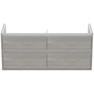 Koupelnová skříňka pod umyvadlo Ideal Standard Connect Air 120x44x51,7 cm šedý dub/bílá mat E0822PS