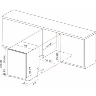 Vestavná myčka nádobí Whirlpool 60 cm WIC3C24PSFE
