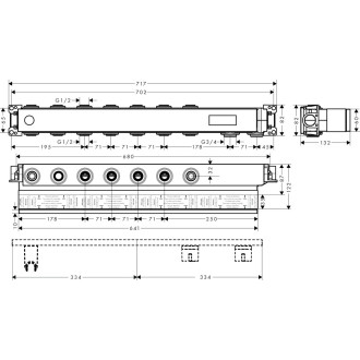 Podomítkové těleso Hansgrohe bez baterie 15313180