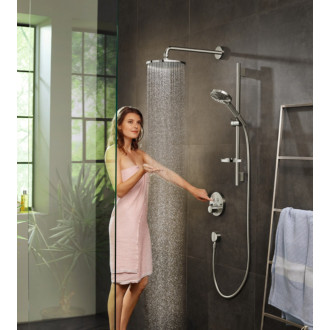 Hlavová sprcha Hansgrohe Raindance S na stěnu včetně sprchového ramena chrom 27607000