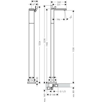 Umyvadlová baterie Hansgrohe Axor MyEdition bez podomítkového tělesa chrom 47042000