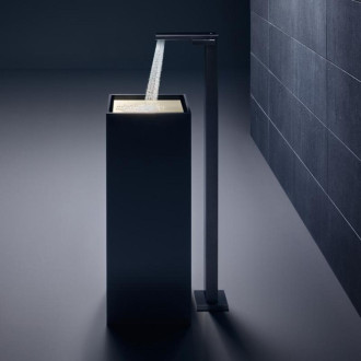 Umyvadlová baterie Hansgrohe Axor MyEdition bez podomítkového tělesa chrom/černé sklo 47040600