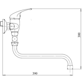 Vanová baterie Novaservis Metalia 55 bez sprchového setu 100 mm chrom 55075/1.0