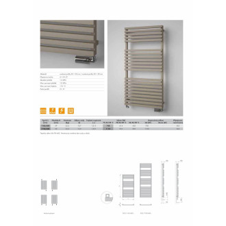 Radiátor kombinovaný ISAN Club Edge 118,2x60 cm bílá DCLE11820600