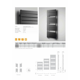 Radiátor kombinovaný Isan Atria 80x55 cm bílá DLAV08000500