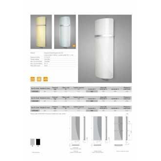 Radiátor pro ústřední vytápění Isan Variant Glass 181x62 cm žlutá DGAG18100620