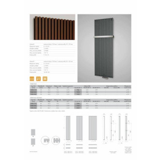 Radiátor pro ústřední vytápění Isan Octava 180x46 cm bílá DOCT18000462