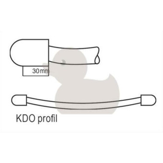 Radiátor kombinovaný KDO 45x129 cm, bílá KDO4501290S
