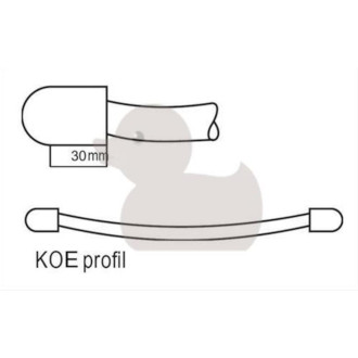 Radiátor elektrický Elvl KOE 129x45 cm bílá KOE4501290