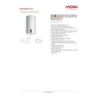 Bojler Mora Komfort 150 litrů 560375