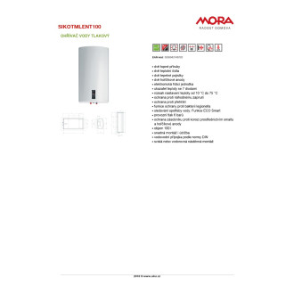 Bojler Mora Excelent 100 litrů 568181