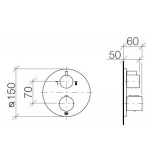 Vanová baterie Dornbracht Tara Logic bez sprchového setu chrom 36426970-00