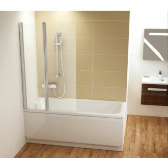 Vanová zástěna Ravak Chrome 150x100 cm satin 7QLA0U00Z1
