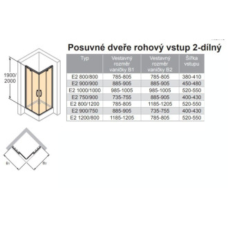 Sprchové dveře 80x80 cm Huppe Aura elegance 401308.092.322