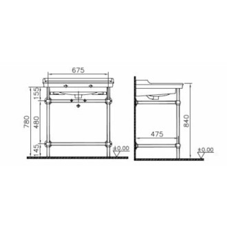 RICORDI/Valarte umyvadlo 80cm 7802-003-0001
