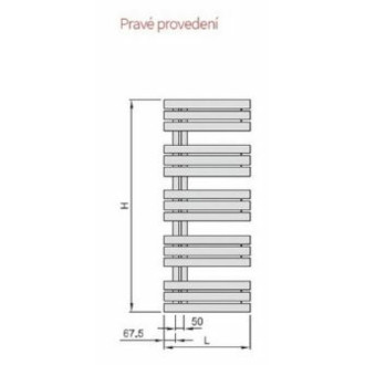 Radiátor Isan Miro Pia Elektrický 1500/600 S10 břidlice DMIR15000600EB