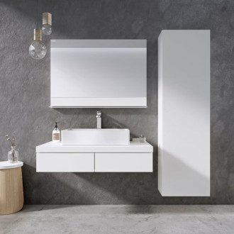 Koupelnová skříňka vysoká Ravak Formy 46x27x160 cm bílá X000001260