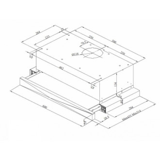 Výsuvná digestoř Beko HNT62210B