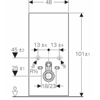 Geberit Monolith Sanitární modul pro závěsné WC, 101 cm, spodní přívod vody, bílá 131.021.SI.5