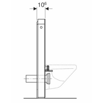 Geberit Monolith Sanitární modul pro závěsné WC, 101 cm, spodní přívod vody, bílá 131.021.SI.5