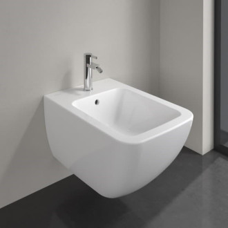 Villeroy & Boch Venticello Bidet, nástěnný, 375 x 560 mm, bílý Alpin CeramicPlus 441100R1
