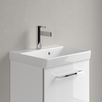 Villeroy & Boch umyvadlo Avento 450 x 370 x 180 mm, bílá Alpin CeramicPlus, s přepadem, neleštěné