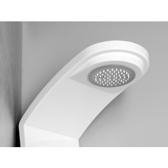 Sprchový panel Polysan Luk na stěnu i do rohu s pákovou termostatickou baterií bílá/chrom 80325