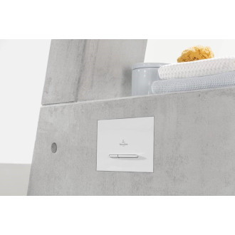 Villeroy & Boch ViConnect toaletní ovládací tlačítko, Dual flush, Bílá; 92218068