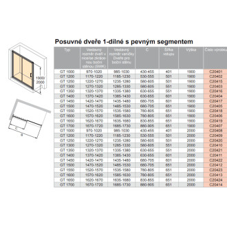 Sprchové dveře 150 cm Huppe Classics 2 C20412.069.322