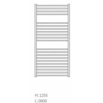 Radiátor Isan QUADRAT INOX 1255/600 DXQU12550600SK81