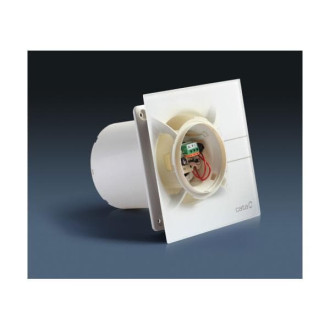 Cata ventilátor e100 GST sklo časovač stříbrný SIKOAE100GST